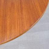 Round dining table McIntosh teak design Scandinavian 50s vintage
