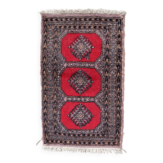 Tapis vintage fait main Boukhara – 63 cm x 103 cm - 1C963