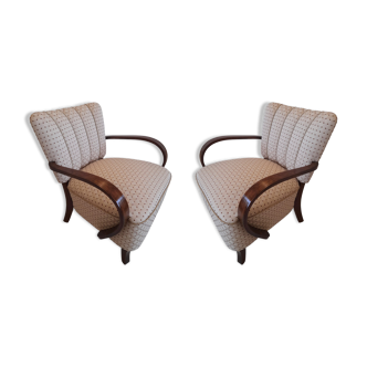 Art Deco H-237 Armchairs by Jindrich Halabala, 1930s , Set of 2