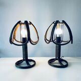 Vintage rattan lamp
