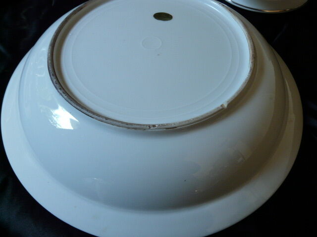 3 porcelain dishes limoges floral decoration