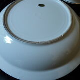 3 porcelain dishes limoges floral decoration