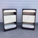 Pair of vintage Space Age bedside tables – Retro-futuristic design