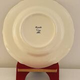 Plat de service rond en faïence de Gien Collection "Rocaille"