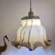 Suspension lamp xxl vintage glass clichy marbled effect
