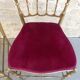 Pair of chairs "Chariviari" in brass 60s