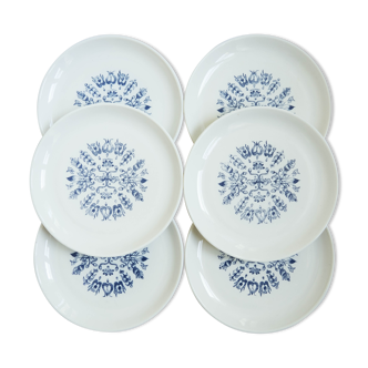 Set of 6 vintage Malabar Sovirel plates