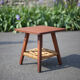 Vintage wooden coffee table and rope