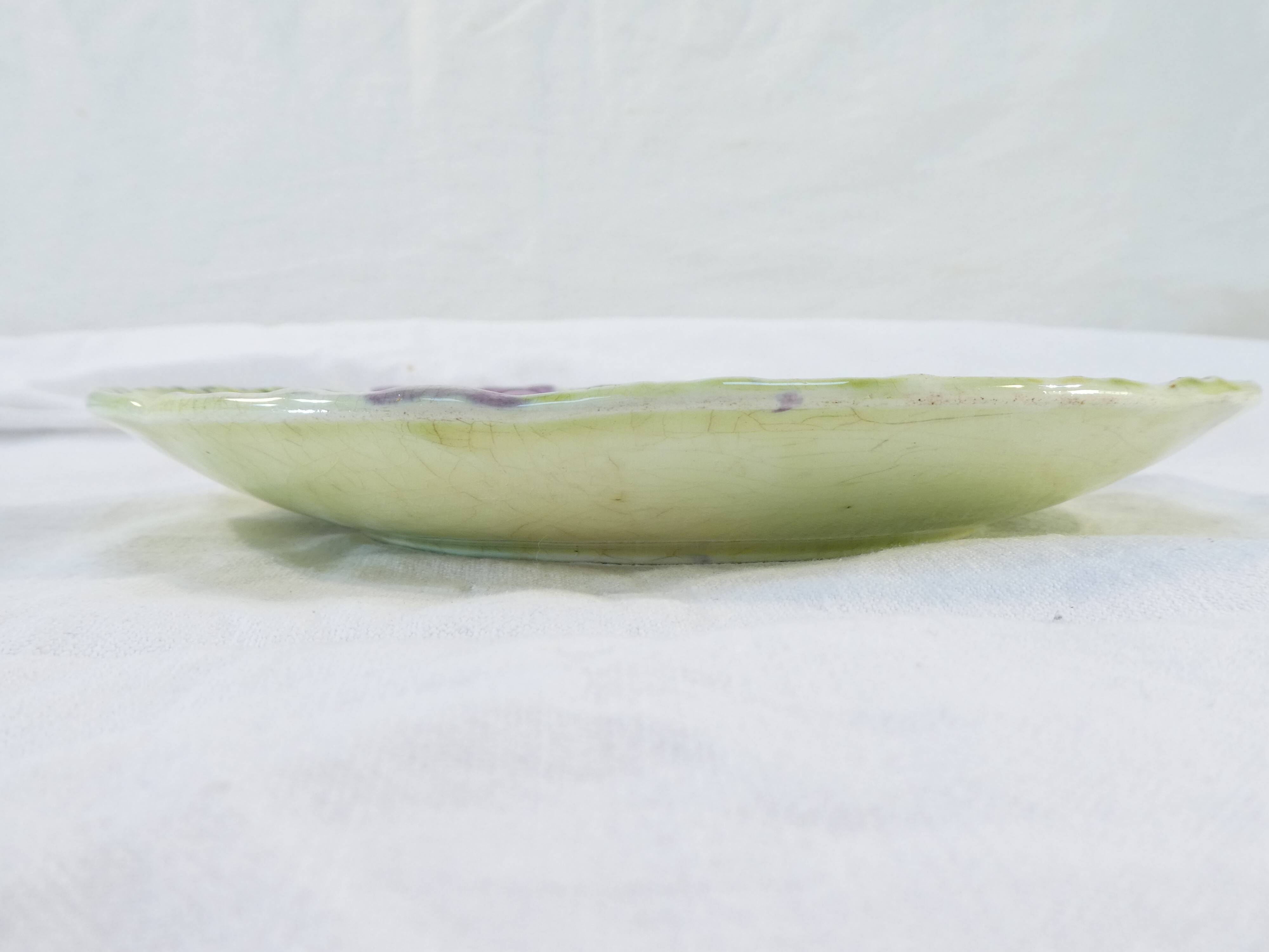 Slurry plate with grape decoration nº2