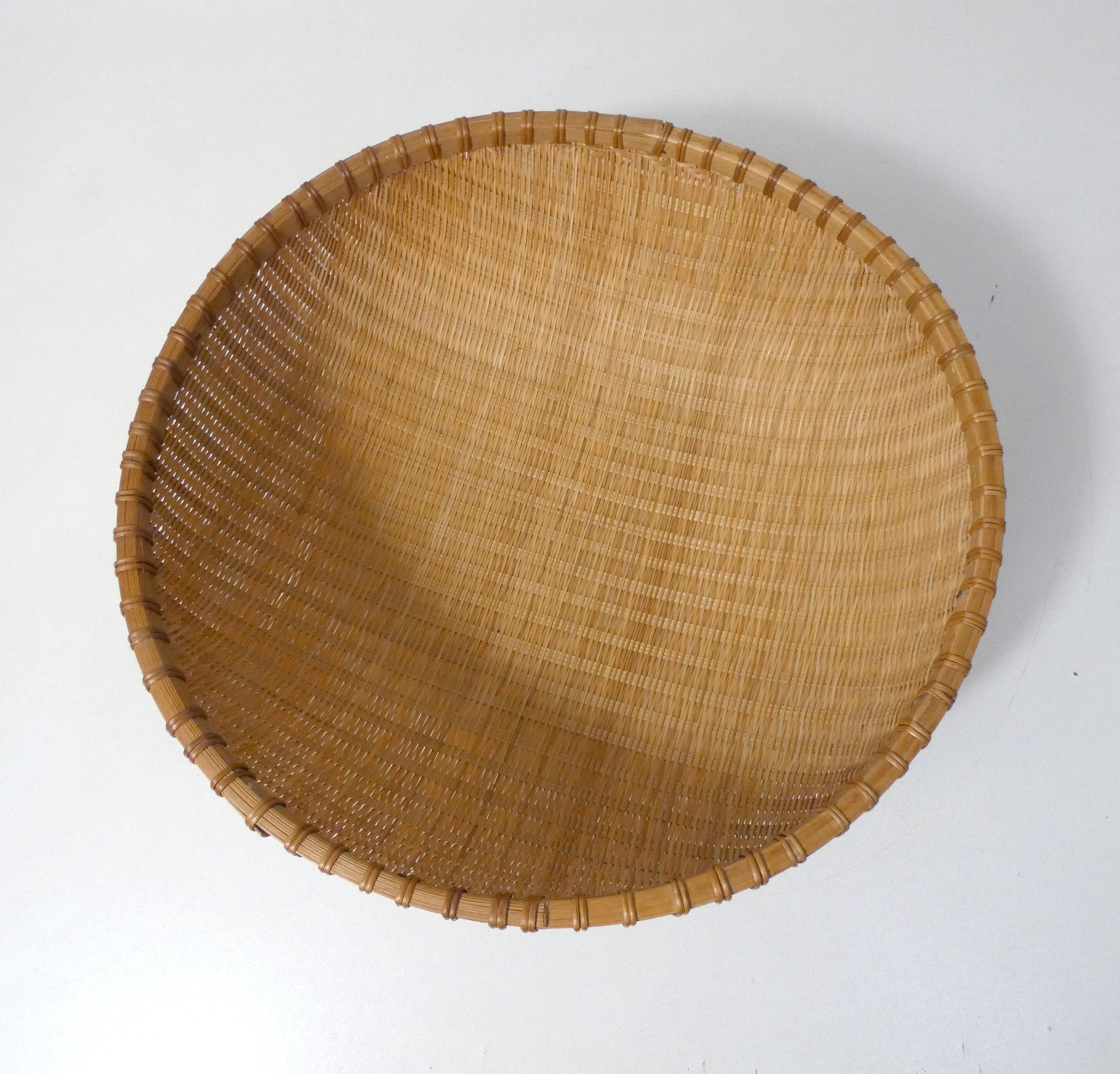 ethnic rattan and bamboo basketwork
