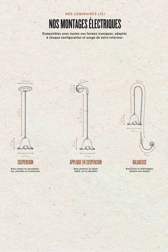 LILI - Enameled Porcelain - Pendant Light