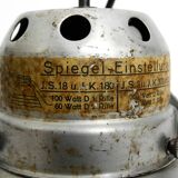 30s wall lamp by Adolf Meyer for Zeiss Ikon with adjustable mirrored shade