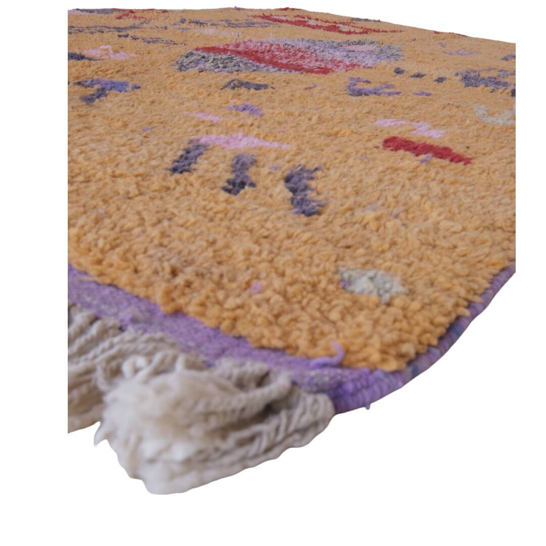 Modern Orange Berber Rug - 250 X 150 cm