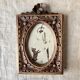 antique carved wooden photo frame