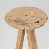 Industrial console in wood with rich patina, France, 1900