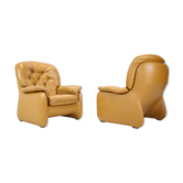 1970s Design Italian Armchairs Leather