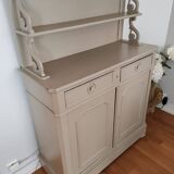 Gray painted mahogany sideboard