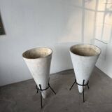 Willy Guhl planter cones x2