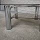 Vintage italian chrome coffee table -1970's
