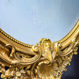 19th-century golden mirror