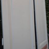 Pairs of large antique Haussmann-style wardrobe doors from the 19th century.