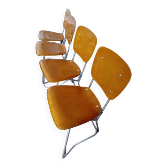 Chaises aluflex par ermin wirth
