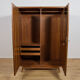 Mid-Century Walnut Wardrobe Designed by Bohumil Landsman for Jitona Soběslav, Czechoslovakia, 1960s