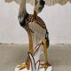 Vintage Italian ceramic heron table lamp keramiek