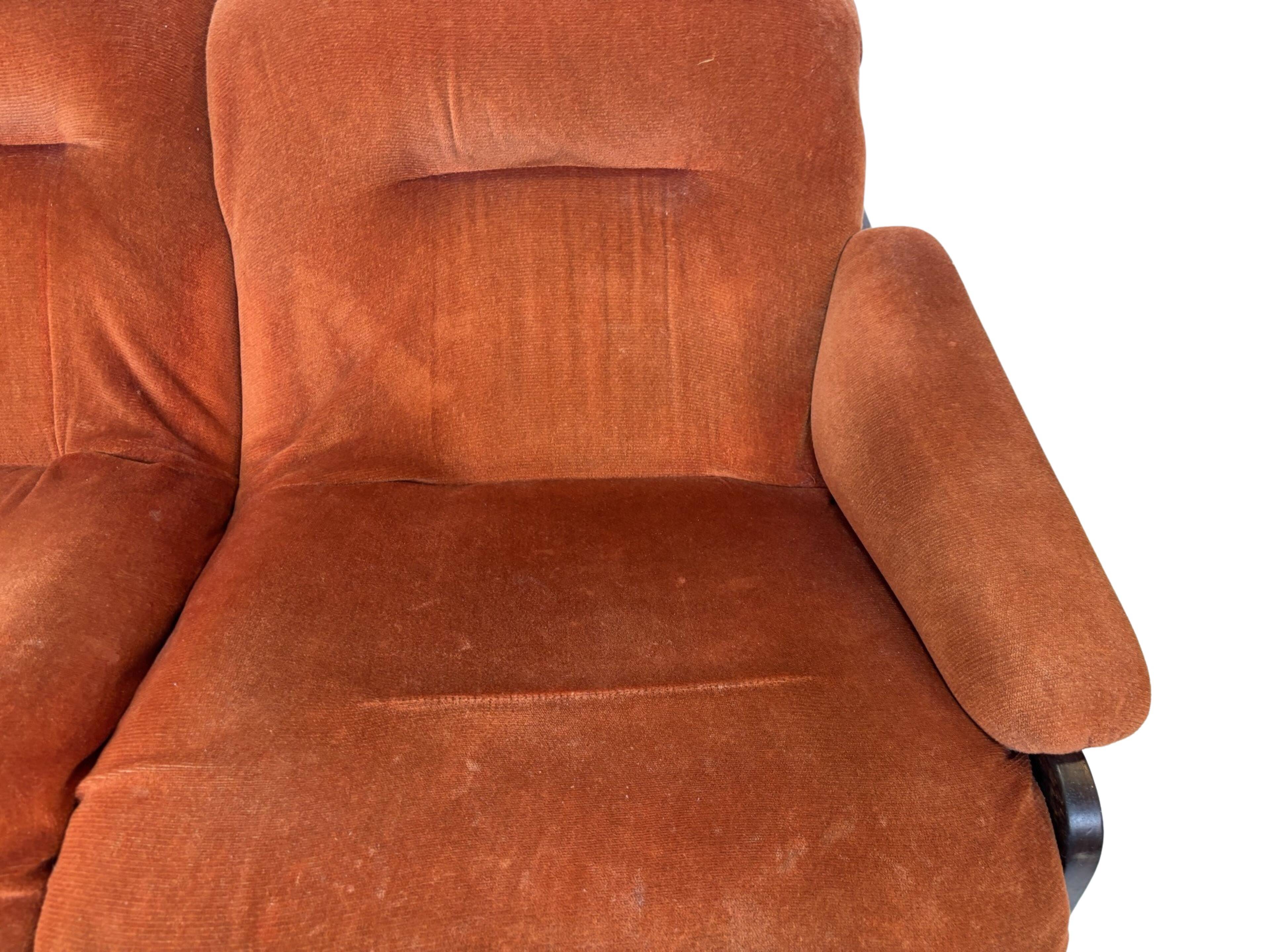 Vintage Space Age Sofa Two Seater Sofa Design 1970s