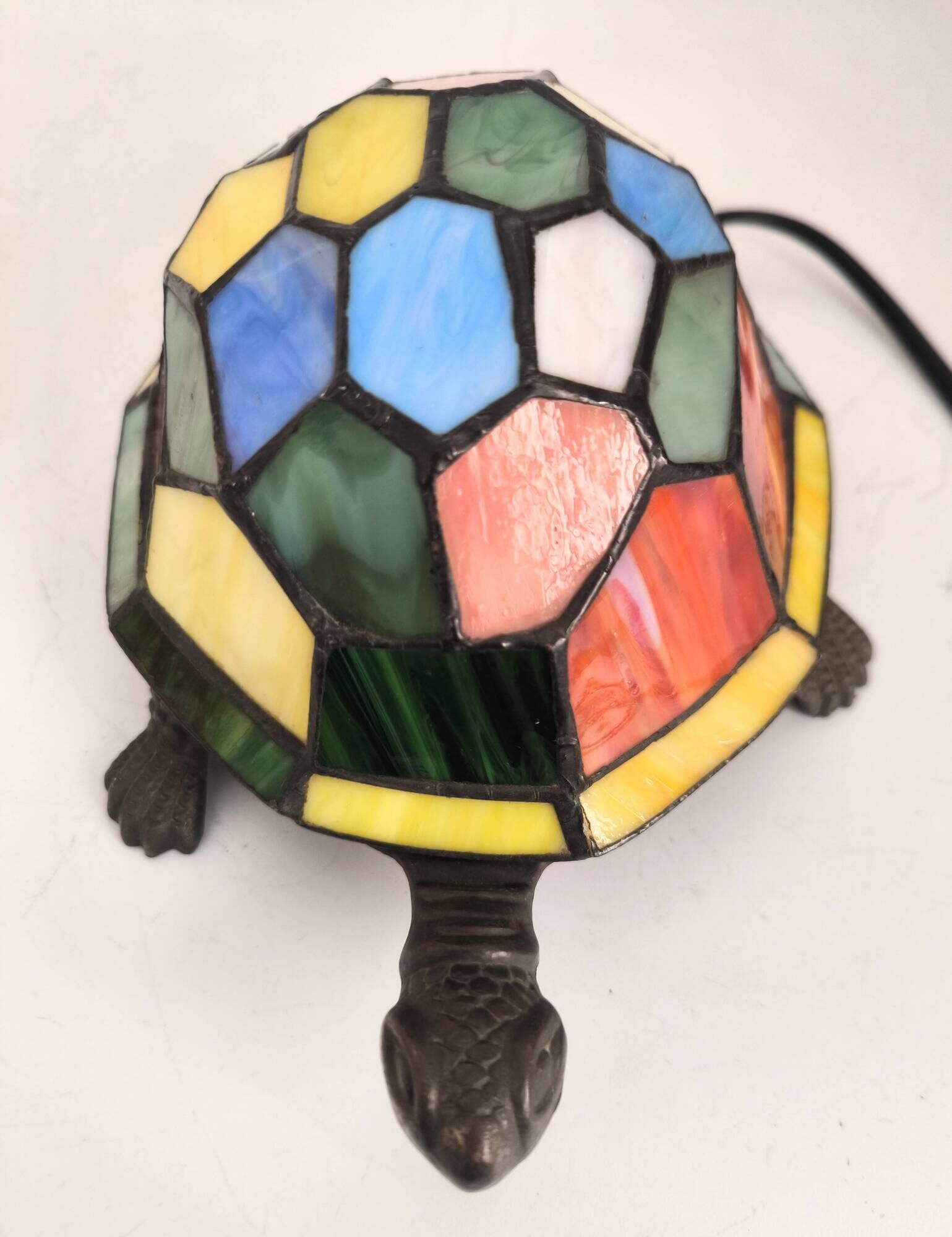 Tiffany Style lamp in the shape of a turtle from the 1980s.