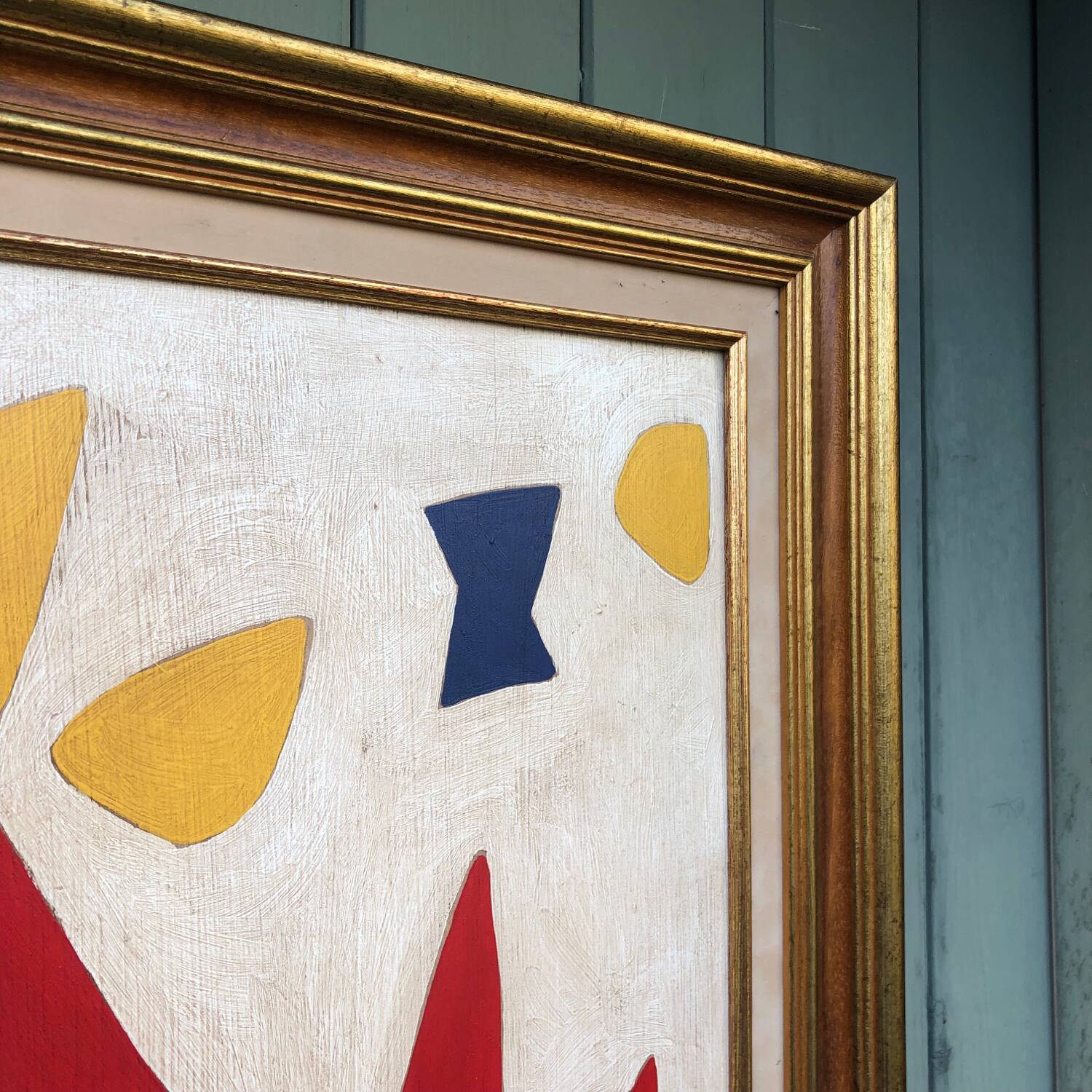 Framed abstract painting