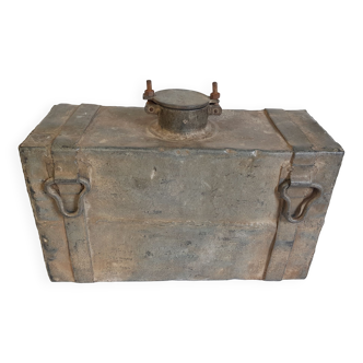 Metal jerry can of the british army in India
