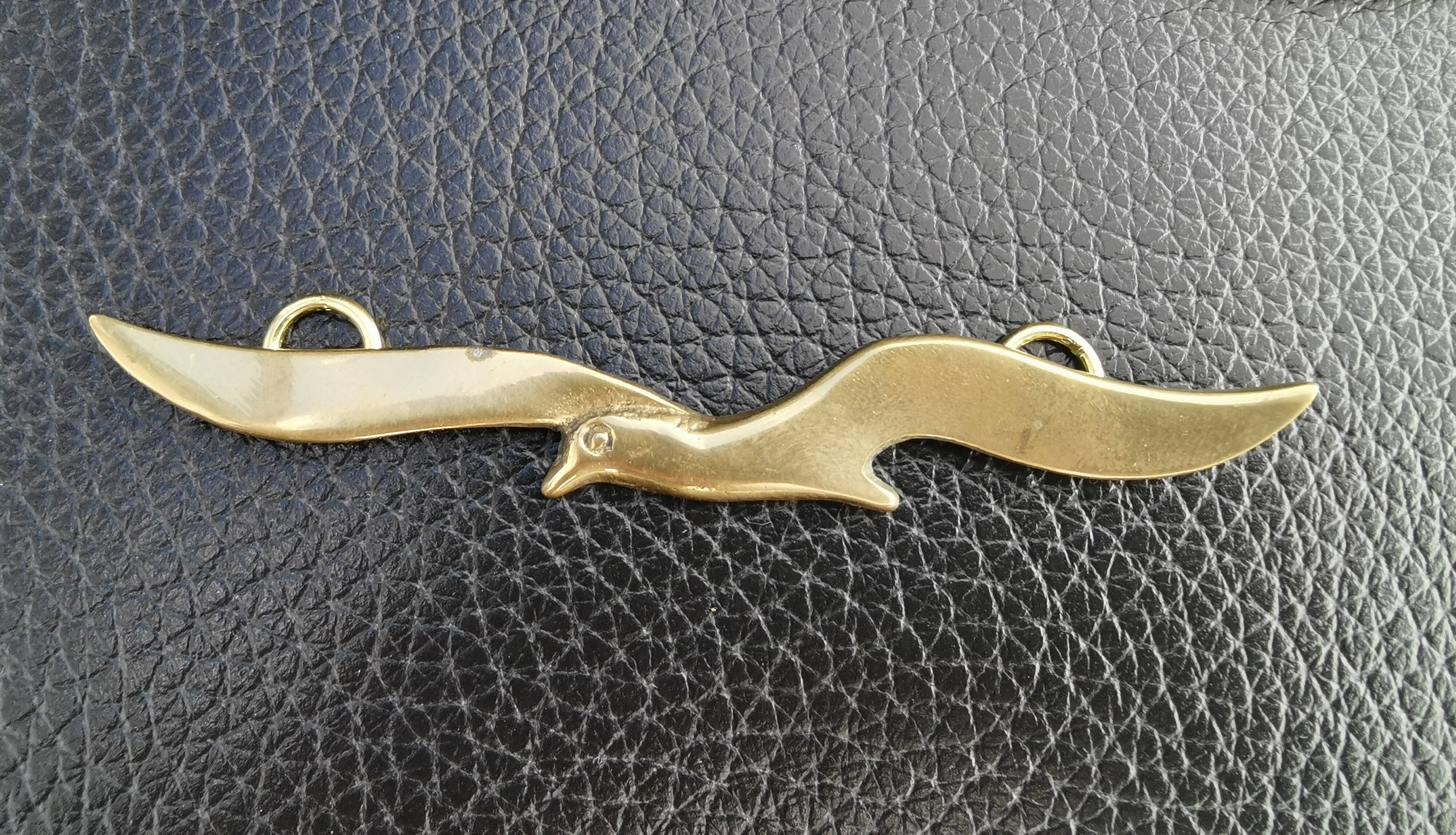 Set of 3 brass birds