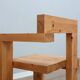 1980s Steltman Chair larch wood by Gerrit Rietveld