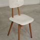 Pair of TON bystrice chairs, Thonet, white, Eastern Europe 1960.