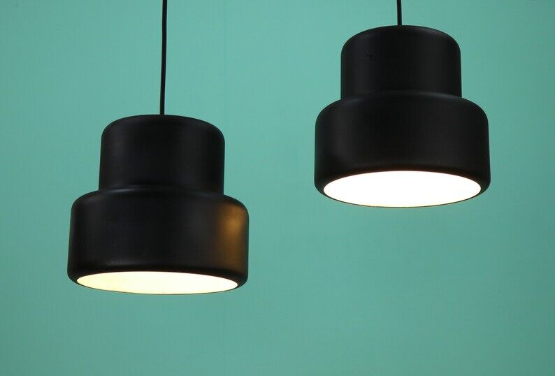 Pair of pendant lamps by Jo Hammerborg for Fog & Morup 1960s