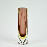 Vase Murano sommerso faceted 1960s