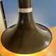 Brown lacquered metal pendant lamp