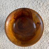 Empty pocket in olive wood