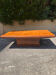 Coffee table in elm burl with 2 mirrored drawers from the 1970s.