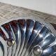 Silver-plated metal shell butter dish
