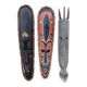 3 wooden masks from Africa
