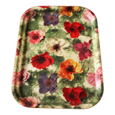 Vintage flower rectangle tray