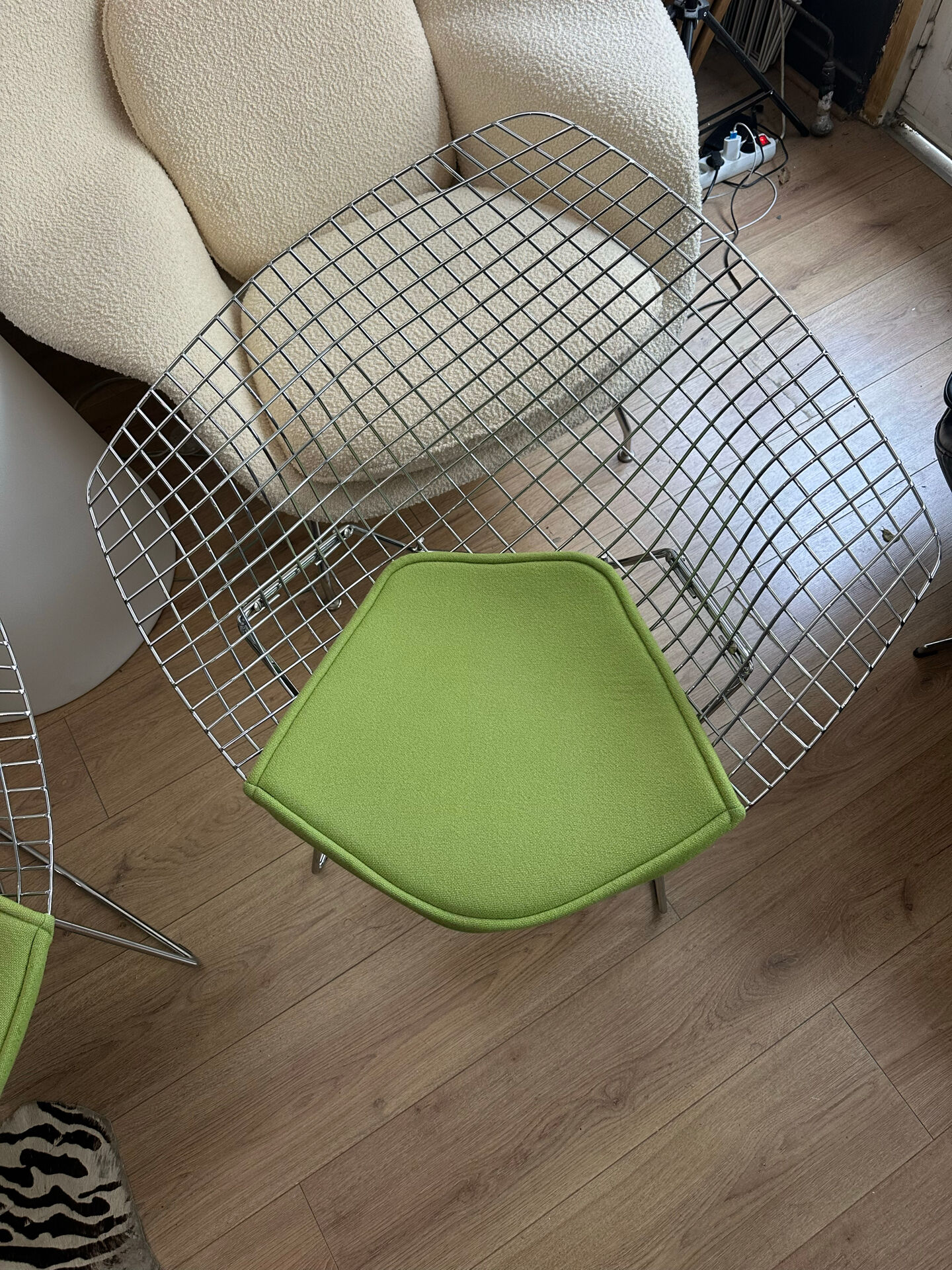 Pair of Diamond Bertoia chairs for Knoll Studio.