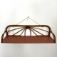 1960s rattan shelf with terracotta top