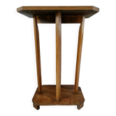 Guéridon sellette Art Déco vintage en bois – années 1930/50 – pièce unique