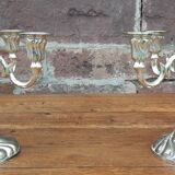 Paire de chandeliers 5 branches (estampillés Quist)