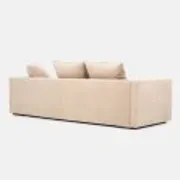 Sofa KOPENHAGA beige velour, Scandinavian design