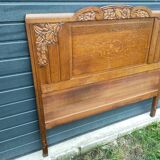 Solid oak headboard, 1920s-30s