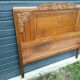 Solid oak headboard, 1920s-30s